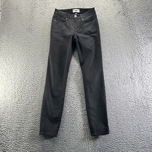 Paige Verdugo Jeans Women 24x28 Black Cotton Denim Skinny Ankle Workwear Stretch